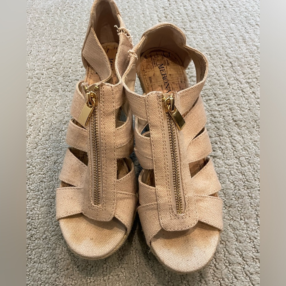 Merona Espadrille Wedges in Cream